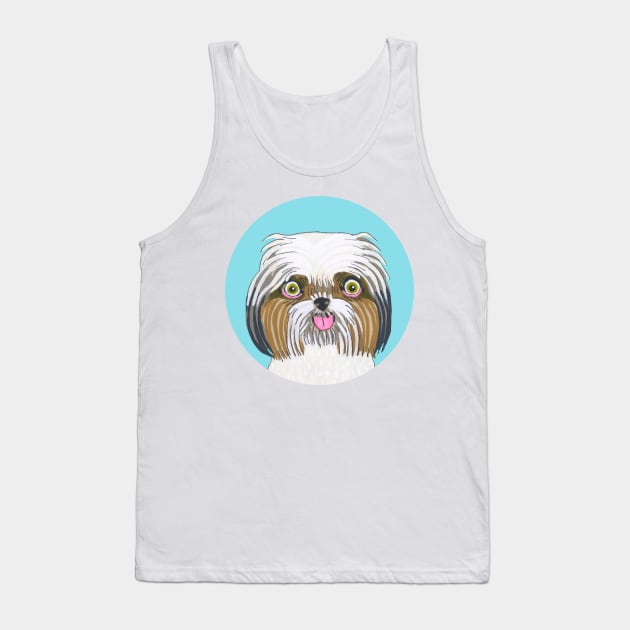 Shih Tzu Dog Tank Top by jenniferdavisart